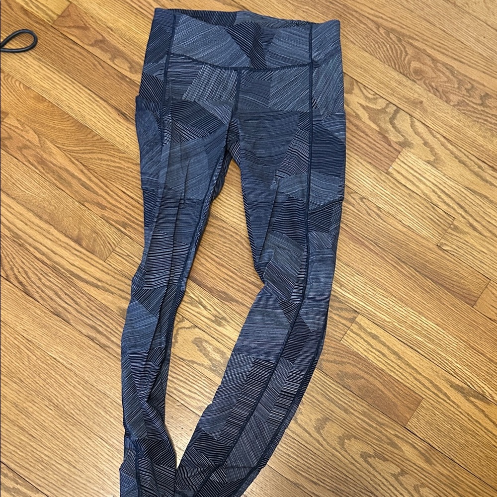 lululemon athletica Blue Patterned Leggings